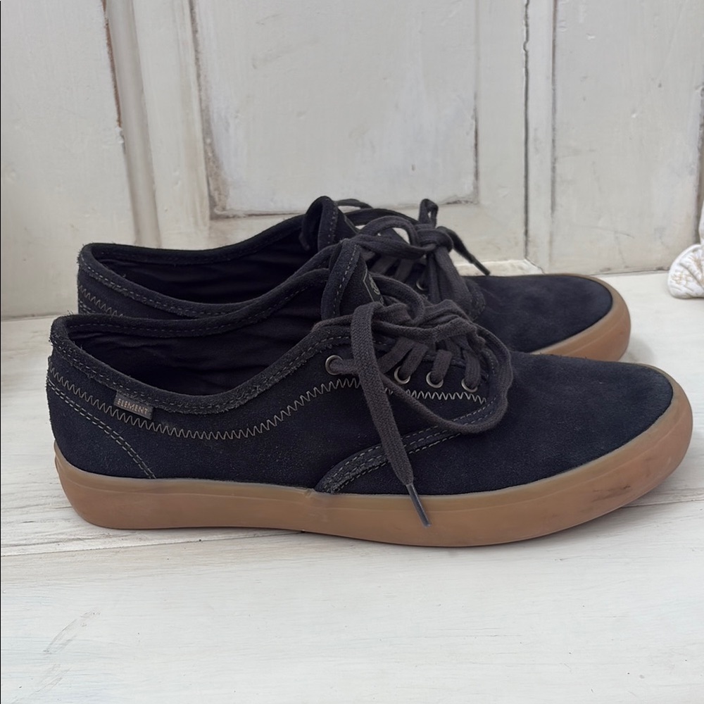 Element Black and Brown Sneakers with Gum Sole
